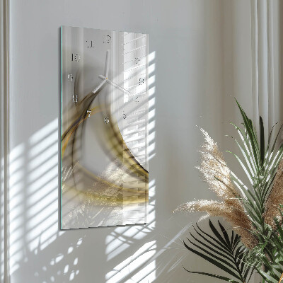 Decoratieve glazen klok verticaal Patroon