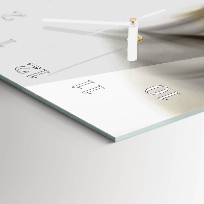 Decoratieve glazen klok verticaal Patroon