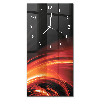 Glazen klok verticaal Abstractie
