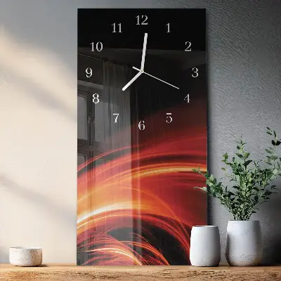 Glazen klok verticaal Abstractie