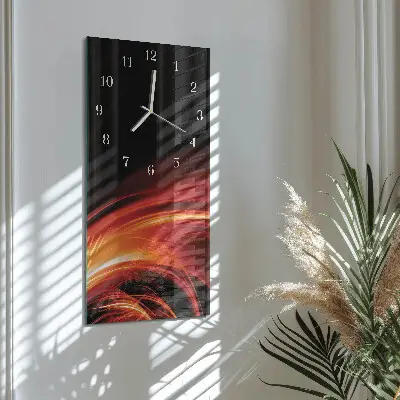 Glazen klok verticaal Abstractie