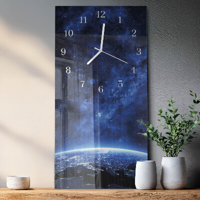 Decoratieve glazen klok verticaal Kosmos