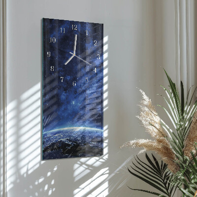 Decoratieve glazen klok verticaal Kosmos