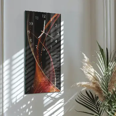 Glazen klok verticaal Abstracte lijnen