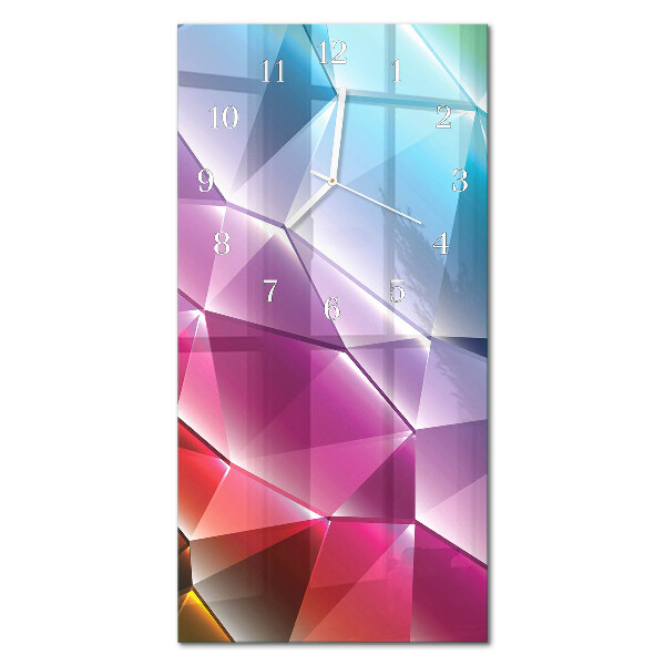 Rechthoekige glas klok verticaal 3D-patroon
