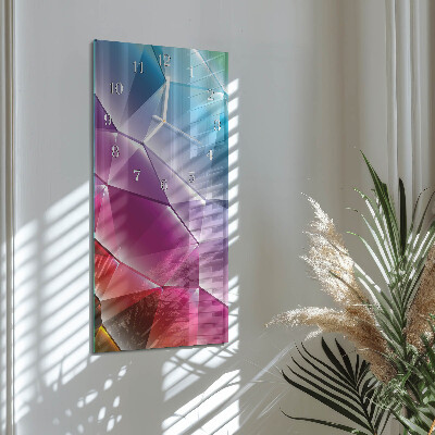 Rechthoekige glas klok verticaal 3D-patroon