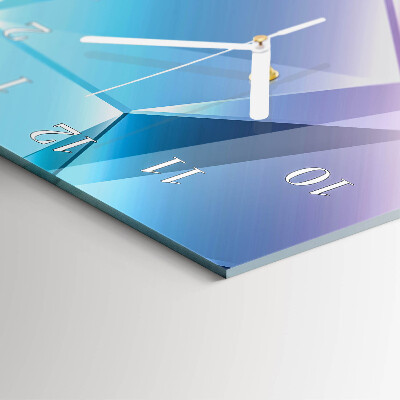 Rechthoekige glas klok verticaal 3D-patroon