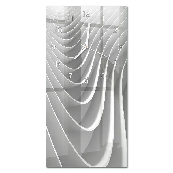 Decoratieve glazen klok verticaal Abstractie