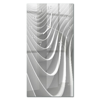 Decoratieve glazen klok verticaal Abstractie