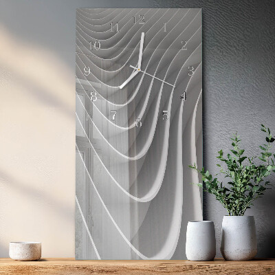 Decoratieve glazen klok verticaal Abstractie