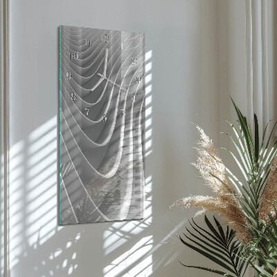 Decoratieve glazen klok verticaal Abstractie