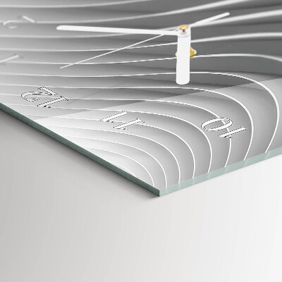 Decoratieve glazen klok verticaal Abstractie