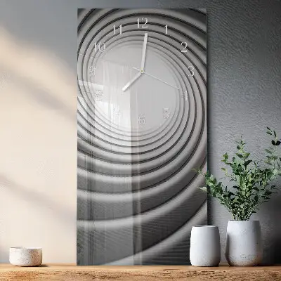 Glazen klok verticaal Vortex