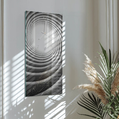 Glazen klok verticaal Vortex