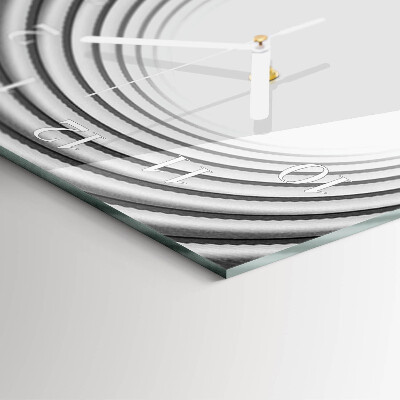 Glazen klok verticaal Vortex