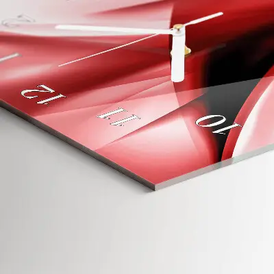 Verticale moderne glazen wandklok Patroon