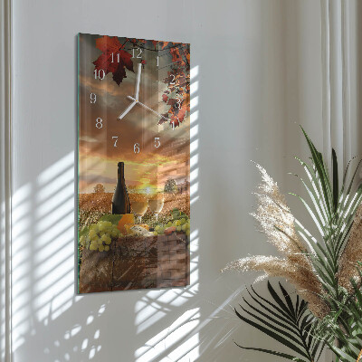 Decoratieve glazen klok verticaal Wijnmaken natuur