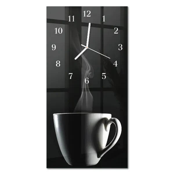 Decoratieve glazen klok verticaal Mok