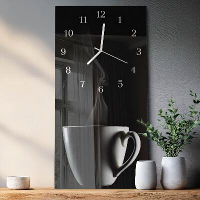 Decoratieve glazen klok verticaal Mok