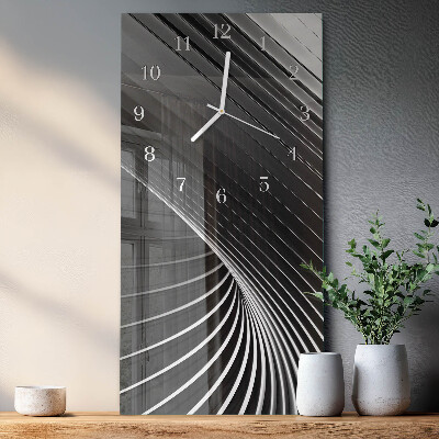 Glazen klok verticaal Abstractie