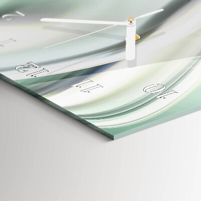 Verticale moderne glazen wandklok Patroon