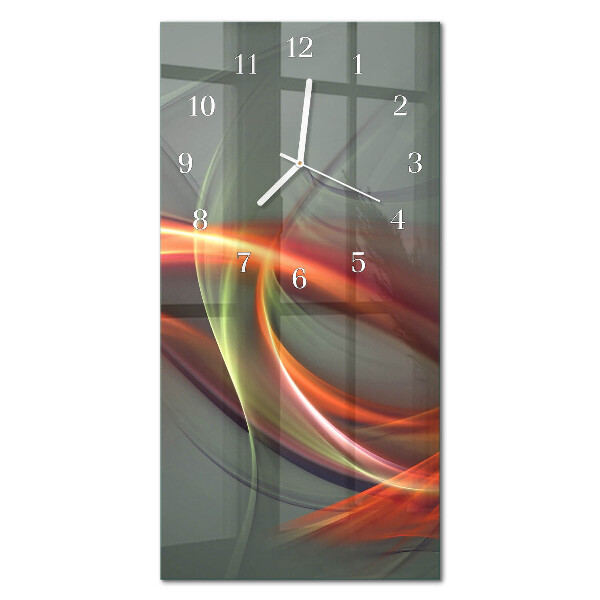 Decoratieve glazen klok verticaal Patroon