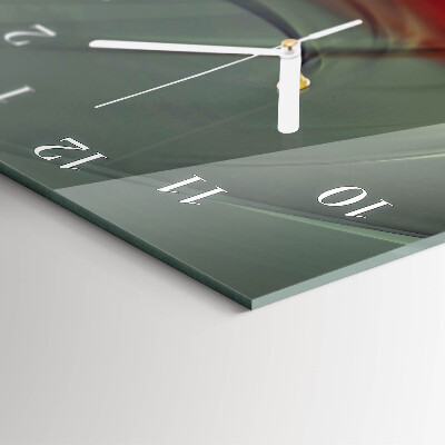 Decoratieve glazen klok verticaal Patroon