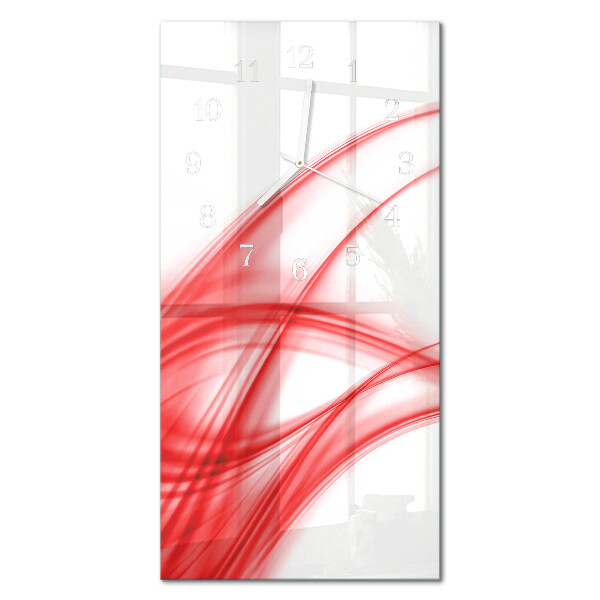 Decoratieve glazen klok verticaal Abstracte kunst