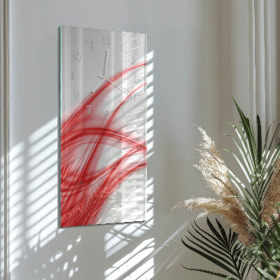 Decoratieve glazen klok verticaal Abstracte kunst