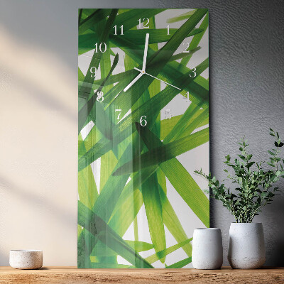 Rechthoekige glas klok verticaal Plantenbladeren