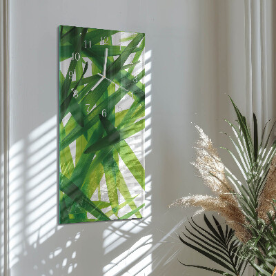 Rechthoekige glas klok verticaal Plantenbladeren