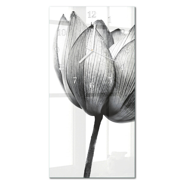 Decoratieve glazen klok verticaal Tulp