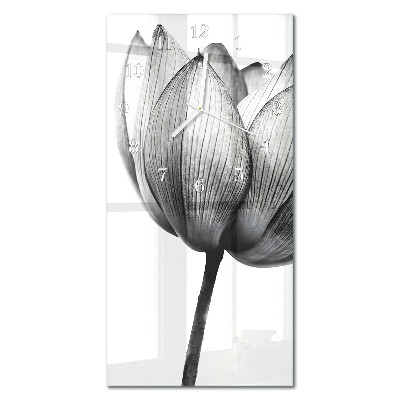 Decoratieve glazen klok verticaal Tulp