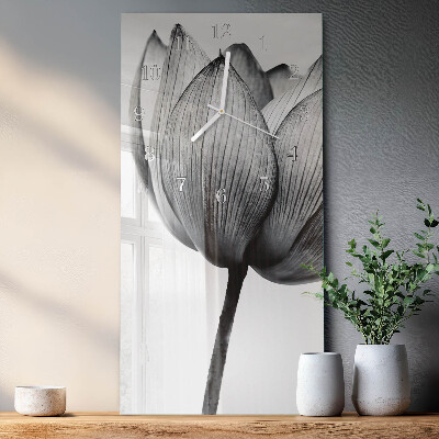 Decoratieve glazen klok verticaal Tulp