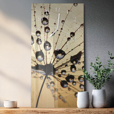 Decoratieve glazen klok verticaal Spinnenweb