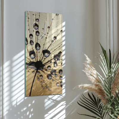 Decoratieve glazen klok verticaal Spinnenweb
