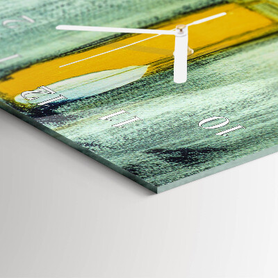 Rechthoekige glas klok verticaal Kleurrijk patroon