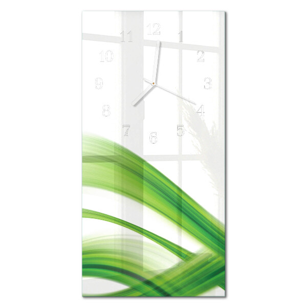 Glazen klok verticaal Abstracte golf