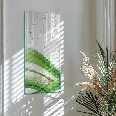 Glazen klok verticaal Abstracte golf