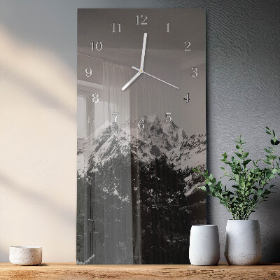 Decoratieve glazen klok verticaal Bergen