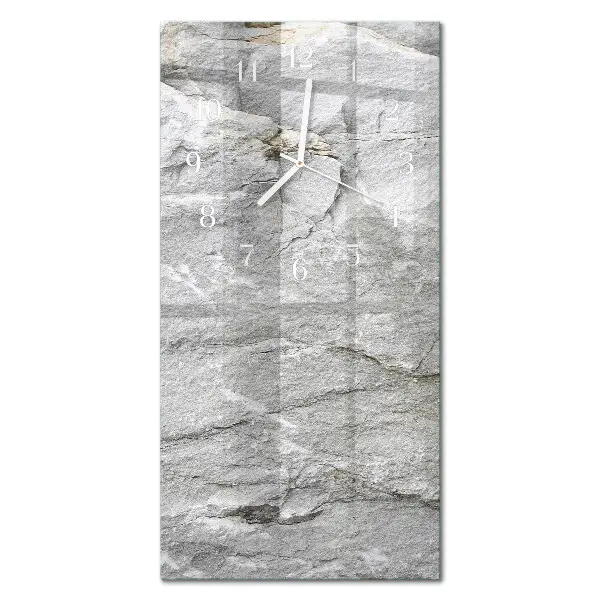Decoratieve glazen klok verticaal Steen