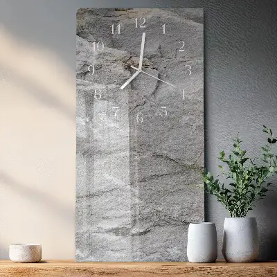 Decoratieve glazen klok verticaal Steen
