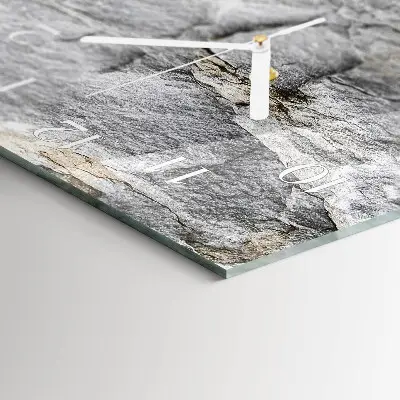 Decoratieve glazen klok verticaal Steen