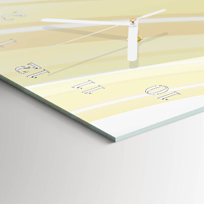 Verticale moderne glazen wandklok Patroon