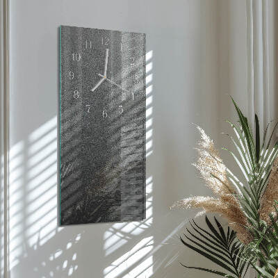 Glazen klok verticaal Marmeren muur