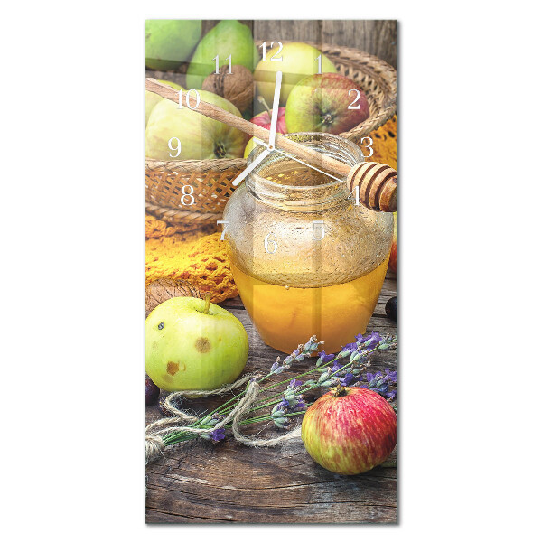 Decoratieve glazen klok verticaal Herfsttafel