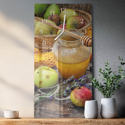 Decoratieve glazen klok verticaal Herfsttafel