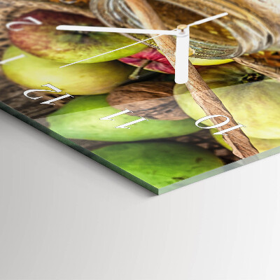 Decoratieve glazen klok verticaal Herfsttafel