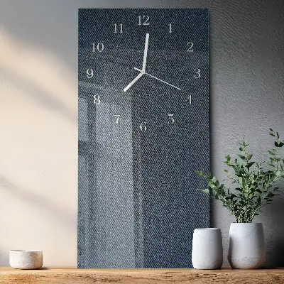 Glazen klok verticaal Plastic