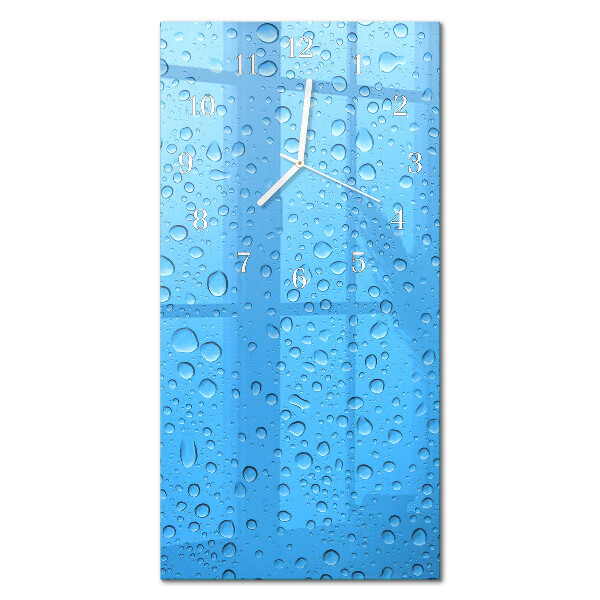 Decoratieve glazen klok verticaal Een druppel water